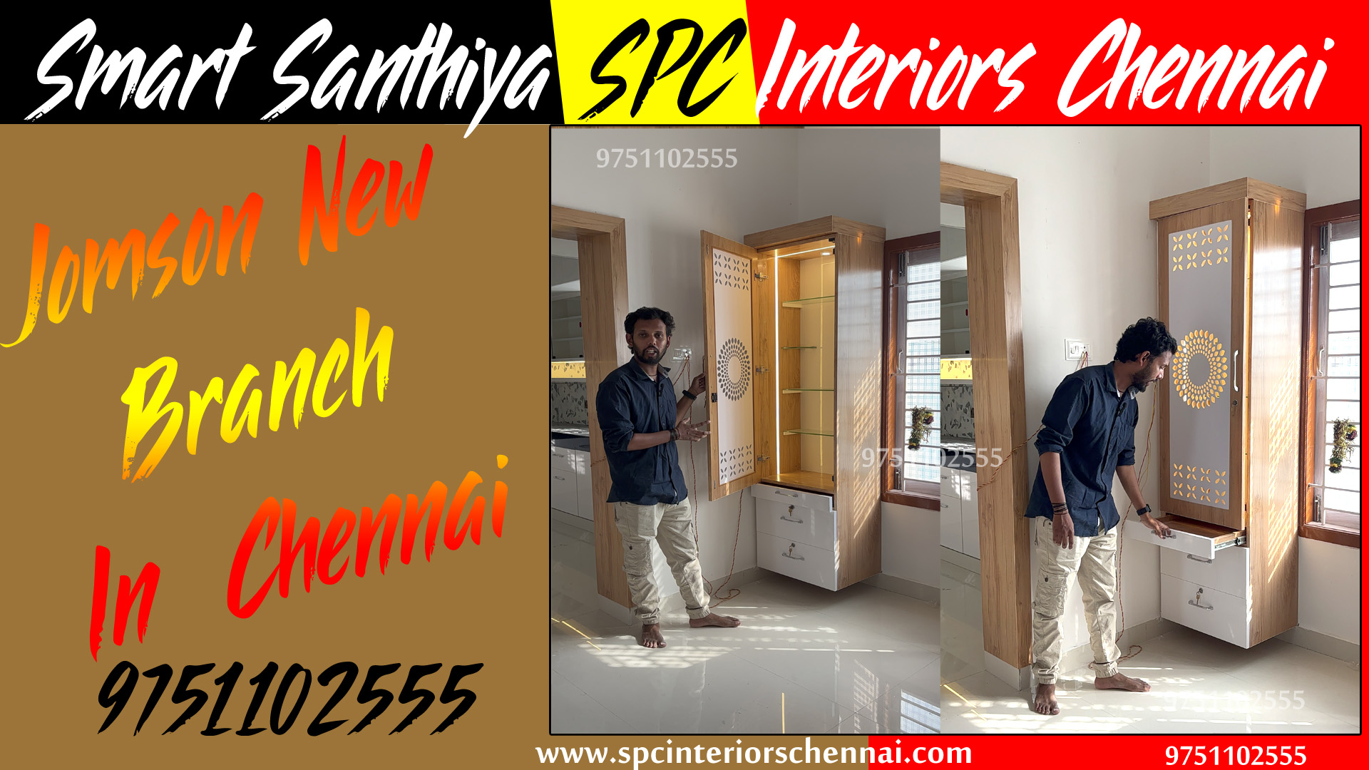 spc tv showcase design chennai